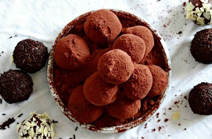 Chilean Homemade Red Wine Truffles