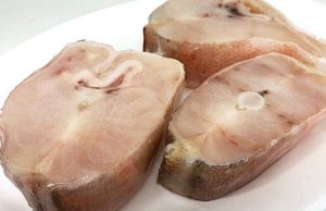 Fresh conger Thick, clean medallions of conger eel, showing the firm white flesh ideal for coastal broths.