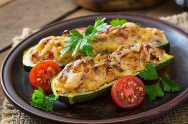 Stuffed Italian Zucchinis with Rice and Meat Recipe