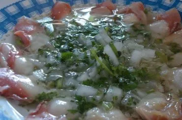 Chilean Pink Clam Ceviche in Green Sauce Recipe