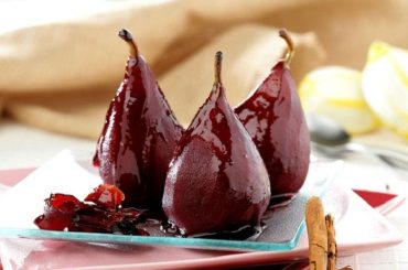 Chilean Red Wine Poached Pears Recipe