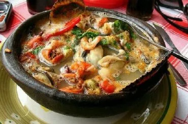 Traditional Hot Chilean Seafood Stew