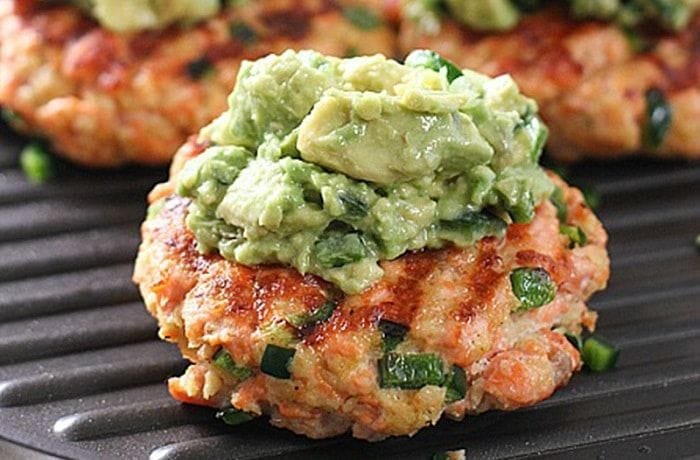 Chilean Salmon Burger Recipe with Avocado Sauce
