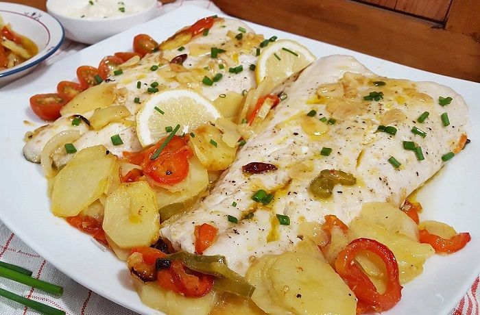 Chilean Baked Hake Recipe with Potatoes
