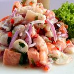 Mixed Ceviche Salmon, Shrimp and Squid
