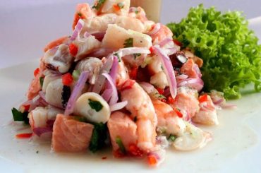 Mixed Ceviche Salmon, Shrimp and Squid