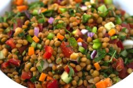 Homemade and Easy Lentil Salad Recipe