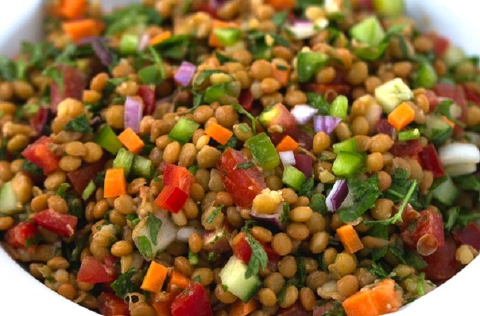 Homemade and Easy Lentil Salad Recipe Chilean Food Recipes™