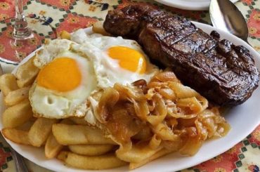 Recipe for Chilean Bistec a lo Pobre
