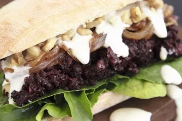 Blood Sausage and Blue Cheese Sandwich