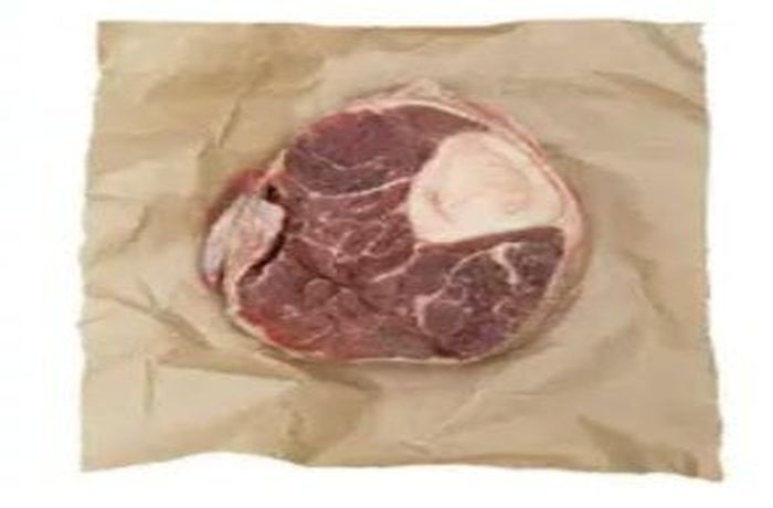 Osobuco cross-cut shank with marrow bone, a classic cut for Chilean Cazuela
