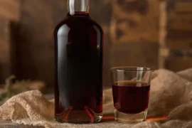 Homemade Chilean Araucano-style herbal bitter liqueur
