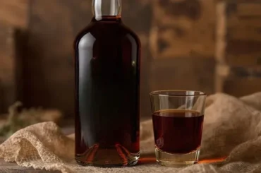 Homemade Chilean Araucano-style herbal bitter liqueur