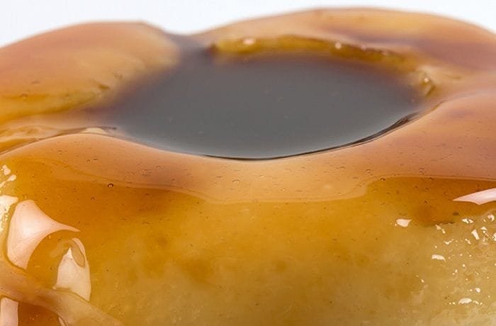 Chilean macho ruso — a traditional milk pudding from Ovalle, unmolded and drizzled with liquid caramel