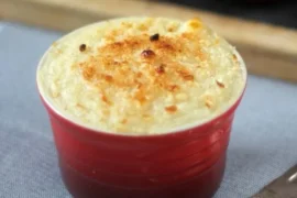 Chilean pastel de piures — sea squirt and potato casserole baked until golden, a traditional Patagonian coastal dish