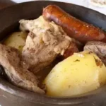 Chilean San Juan smoked pork stew (estofado de San Juan) served hot