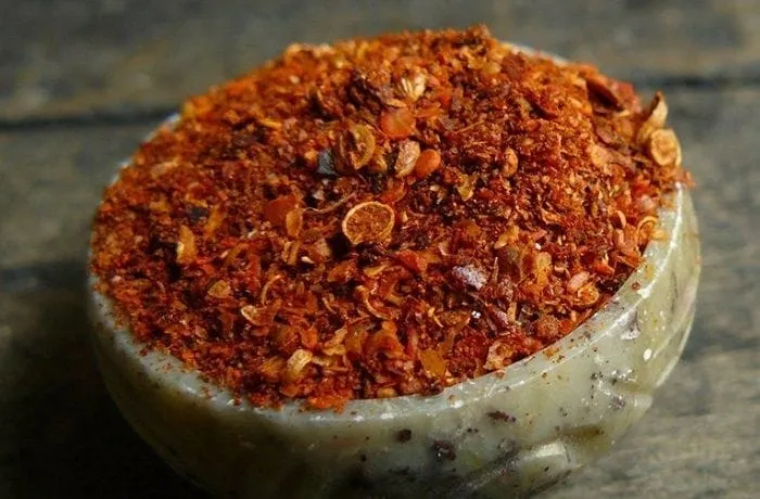 Merken — Mapuche smoked chili spice blend used to season Chilean lamb shank