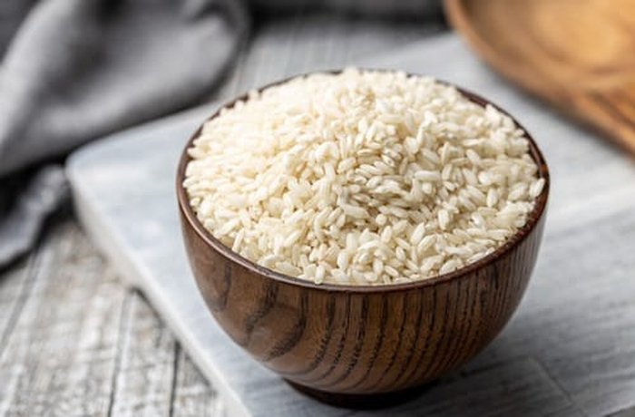 Arborio rice for a creamy risotto