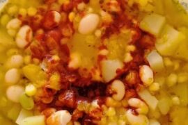 Chilean ají de color, a red chili seasoning paste used to flavor legumes and stews.