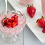 Chilean babarua, a strawberry mousse made with evaporated milk and gelatin