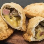 Chilean fried tuna and cheese empanadas, golden and crisp
