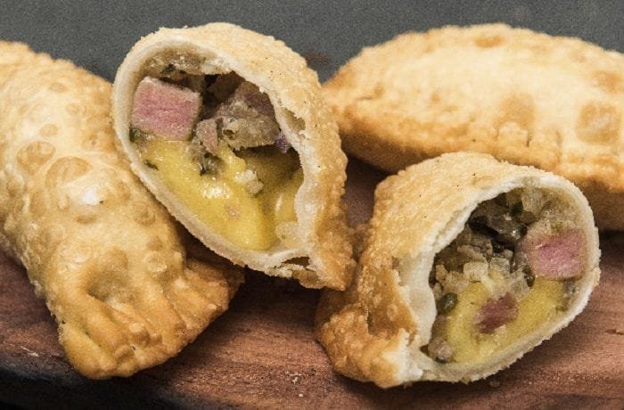 Chilean fried tuna and cheese empanadas, golden and crisp