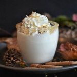 Chilean turrón de arrope, a creamy light brown meringue with chopped walnuts