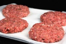 Chilean homemade beef and pork burgers