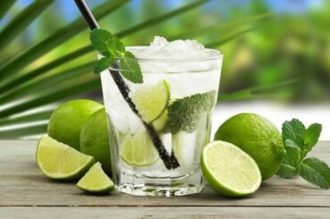 Chilean pisco mojito with mint, Pica lemon, and crushed ice