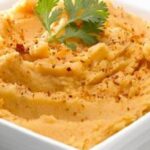 Creamy Chilean spicy mashed potatoes served on a plate as a side dish
