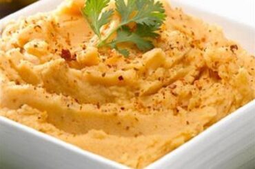 Creamy Chilean spicy mashed potatoes served on a plate as a side dish