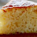 Chilean yogurt loaf cake dusted with powdered sugar