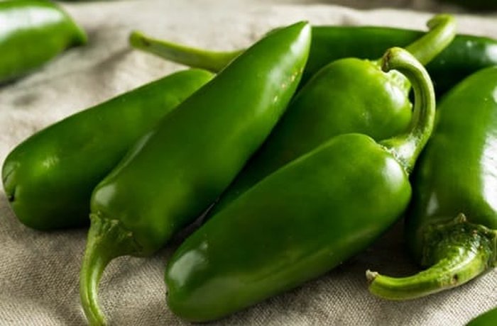 Fresh jalapeños ready to seed and stuff
