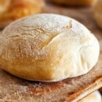 Homemade yeast free bread rolls made with baking powder