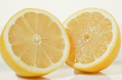 Lemon, the key acidic ingredient that balances the briny flavor of the ponche.