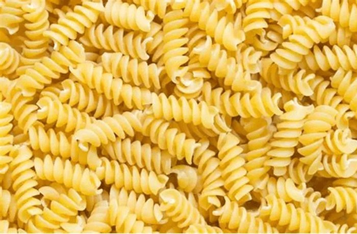 Spiral pasta for the cold pasta salad