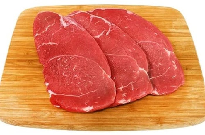 Thin beef cutlets ready to fill