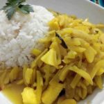 Aymara potje, olluco and potato stew with fresh cheese