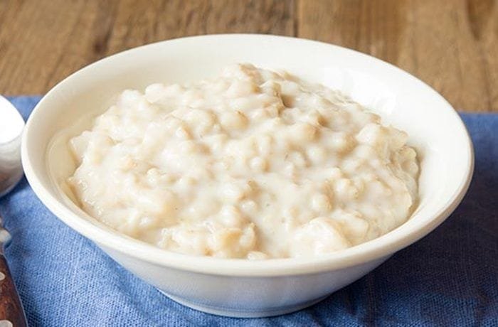 Chilean creamy wheat mote with parmesan