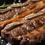 Chilean grilled beef short ribs, asado de tira a la parrilla, cut between the bones