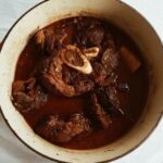 Chilean osso buco braised in dark beer with tomato sauce
