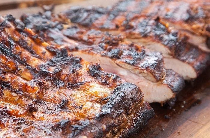 Chilean oven braised short ribs, asado de tira al horno, with red wine and onion sauce