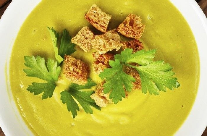 Homemade Chilean vegetable cream soup