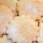 Crisp homemade Chilean wine cookies, galletas de vino, golden at the edges