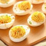 Classic stuffed eggs and tuna stuffed eggs