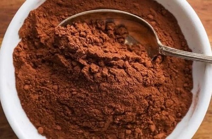 Unsweetened cocoa powder for a Chilean chocolate loaf cake