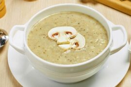 Homemade cream of mushroom soup without cream