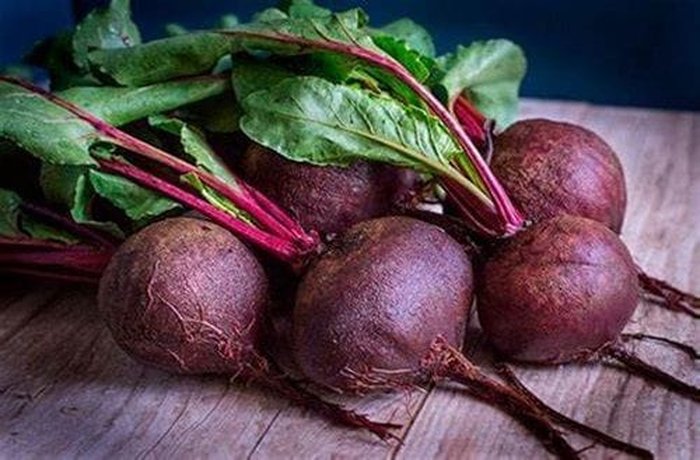 Fresh beets for cold beet soup