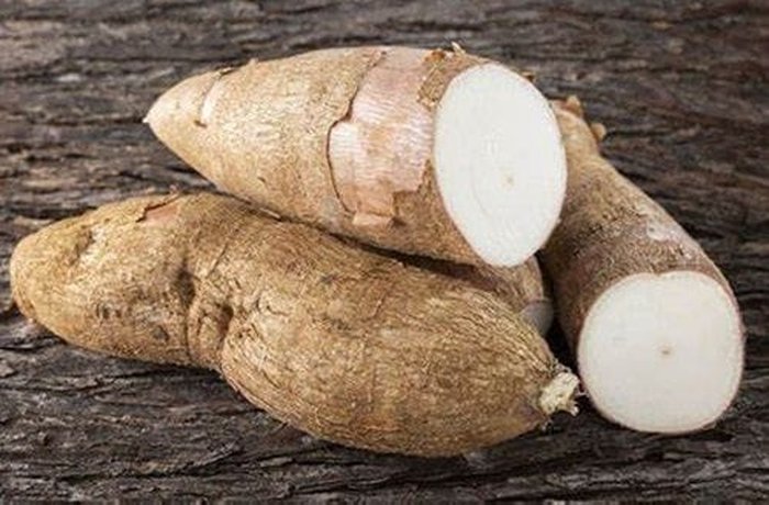 Fresh cassava root for fried yuca