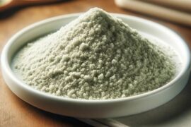Homemade celery salt in a small bowl